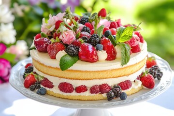 Cake food banner