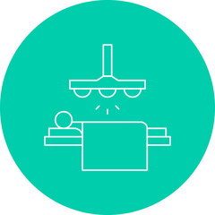 Operating Room Light single vector icon illustration