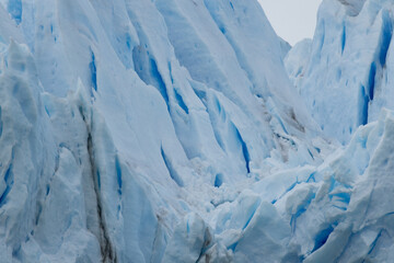 Glacier with blue ice