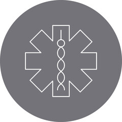 Medical Sign II single vector icon illustration