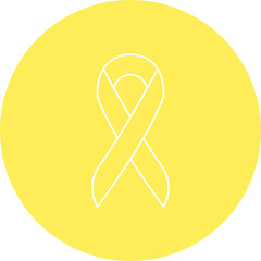 Ribbon single vector icon illustration