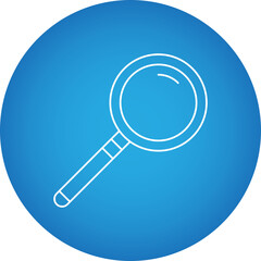 Magnifying glass single vector icon illustration