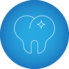Teeth single vector icon illustration