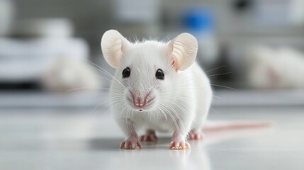 Laboratory experiments conducted on white mice for scientific research and insights