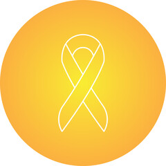 Ribbon single vector icon illustration