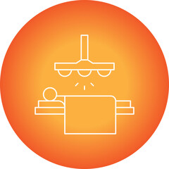 Operating Room Light single vector icon illustration