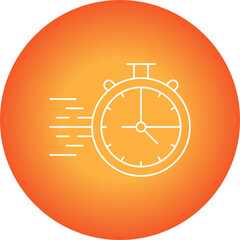 StopWatch single vector icon illustration