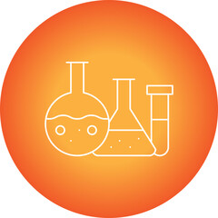 Chemistry Set I single vector icon illustration
