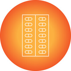 Capsules single vector icon illustration