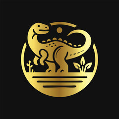 Luxury Dinosaur Vector Art
