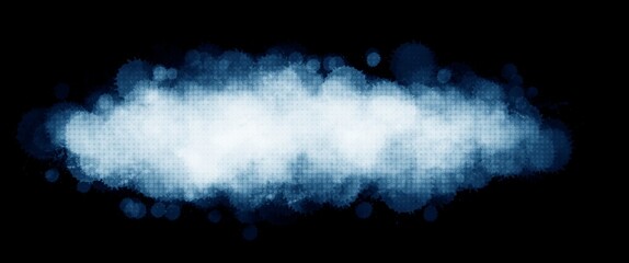 abstract blue cloud background with halftone texture