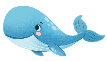 Obraz premium whale illustration for children's books