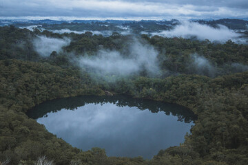 fog over the lake