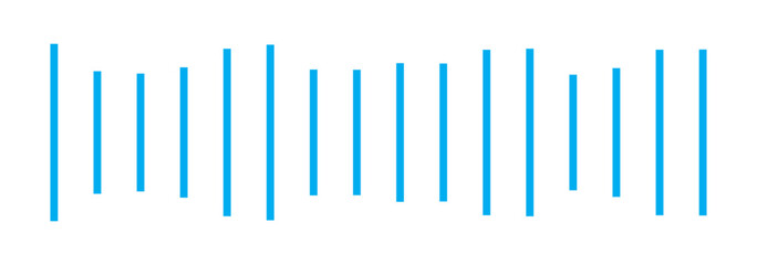 Music wave line sound one noise icon audio frequency signal podcast radio sound wave volume hand art. Acoustic line music logo record sound wave doodle sketch abstract. Vector illustration 