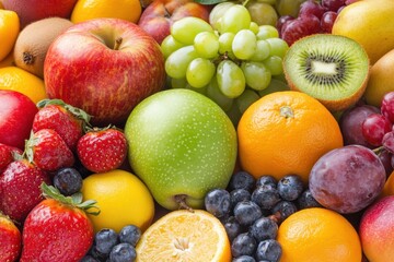 Fruit salad food banner