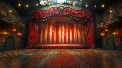 Classic theater interior with warm lighting high resolution hd photo