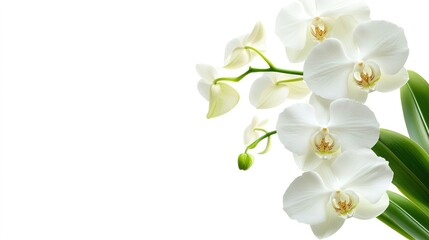 Obraz premium White orchid flowers 