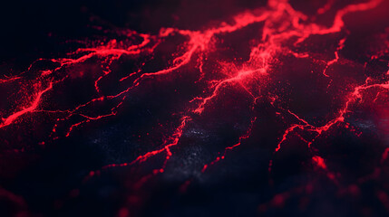 Red, glowing digital network background vector presentation design
