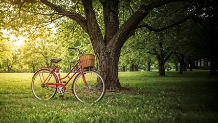 Obraz premium Park Bicycle