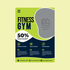 Fitness GYM Flyer Design Template