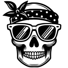 Cool summer skull