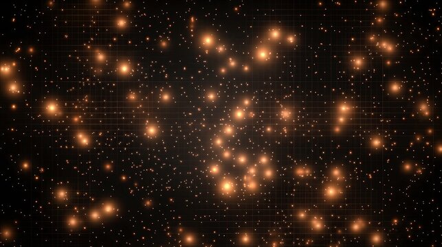 Glowing Stars on a Dark Background