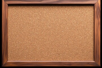 Fototapeta premium Plain Corkboard Canvas. Versatile Surface for Memos and Notes in a Clear Empty Design
