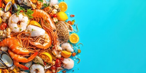 Exquisite Seafood Spread Banner