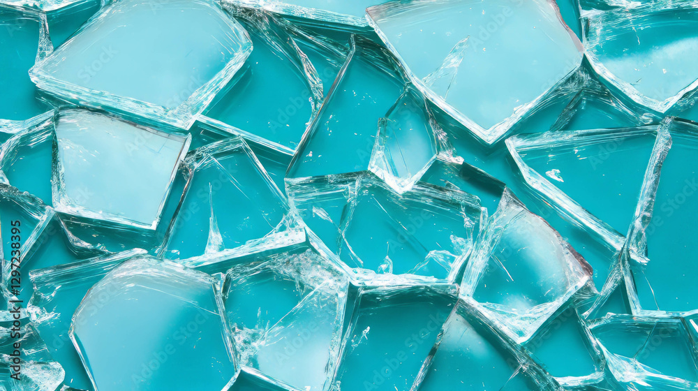 Poster abstract background of broken glass texture with sharp fragments for modern design projects