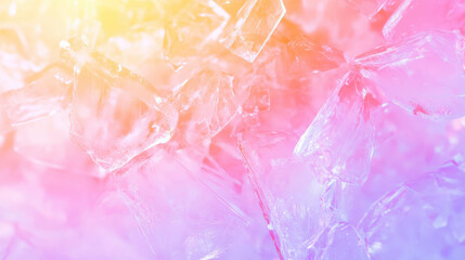Fototapeta premium Colorful frosted broken glass background for creative design projects