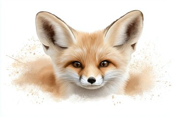 Fox is shown with its head tilted to the side and its mouth open