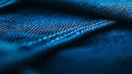 Denim fabric with stitching texture for fashion design and textile background