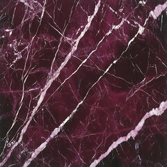 Polished Plum Marble Texture with Striking White Veins Elegant Stone Background Surface Design