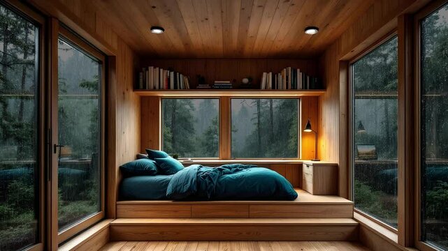 4K virtual backgrounds loop animation for stream overlay, meditation, smooth jazz or white noise video. cozy lo-fi background, rainfall or snowfall. live wallpaper