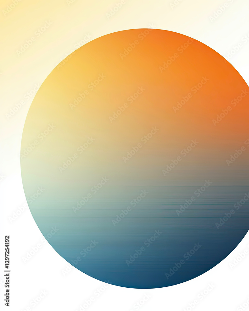 Poster captivating transition of color in a modern design showcasing minimalist elegance and tranquility