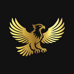 Traditional American Gold Eagle Icon