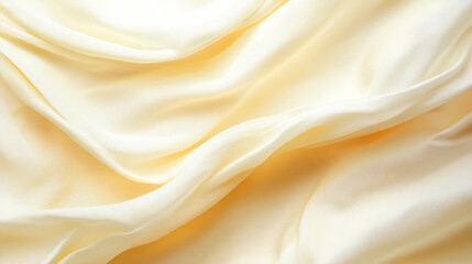 Obraz premium Elegant light beige linen fabric texture for creative design and background