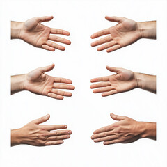 H&auml;nde in verschiedenen Positionen zeigen Gesten zur Kommunikation

