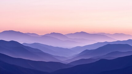 Fototapeta premium Serene mountains and a beautiful sky are the main components here