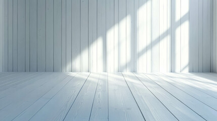 Tranquil light wood panel interior with soft grey stain accents