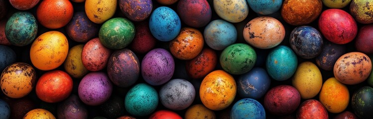 colorfull easter eggs for background
