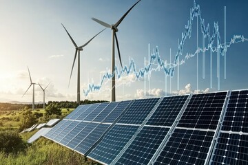 Renewable Energy Solutions with Wind Turbines and Solar Panels Supporting Sustainable Future