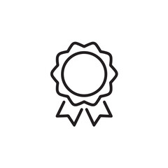 A minimalistic, linear awards icon on a white background