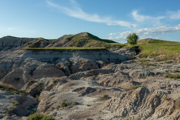 Fototapeta premium Stretches of the badlands in South Dakota.