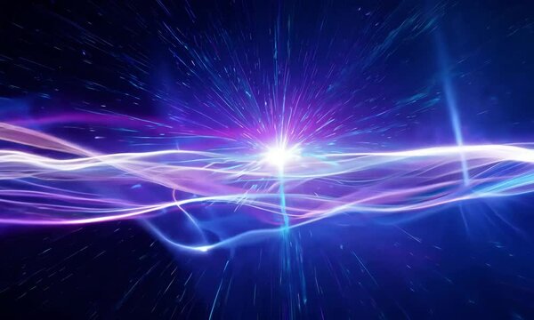 Galactic Wobble Loop: Dynamic Energy - Pulsating Starry Background