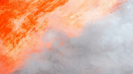 Naklejka premium Vibrant orange ink blot design on gray background for creative projects