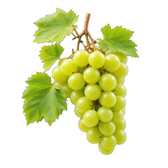 Obraz premium Green Grapes: Fresh, Juicy & Sweet! isolated on transparent background
