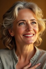 Fototapeta premium mujeres sonriendo y ilusionadas 