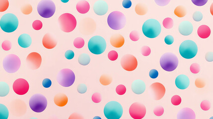 Pastel polka dot pattern for modern design and decoration projects