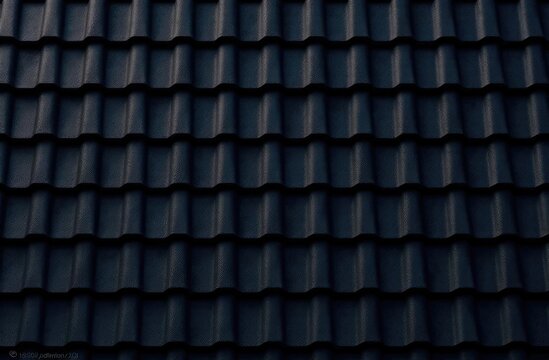 Black roof background. Roof tiles